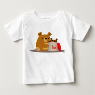 Tschüss dir Honey! Niedlicher Cartoon Bears Baby T T-shirt