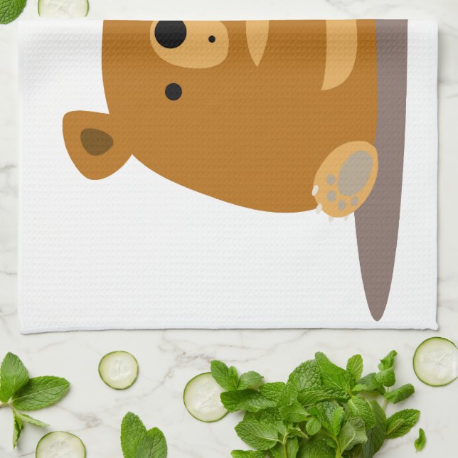 Tschüss dir Honey! Niedlicher Cartoon Bears Küchen Handtuch (Gefaltet)