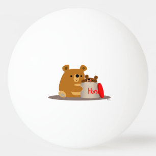 Tschüss dir Honey! Niedlicher Cartoon Bears Pong B Tischtennisball