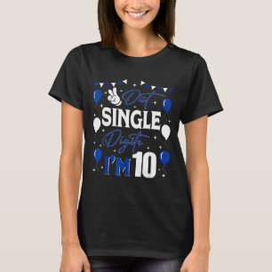 Tschüss einstellige Zahlen Ich bin 10 Jahre alt 10 T-Shirt