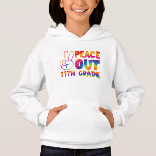 Tschüss elfte Klasse Tie Dye  11. Klasse Hoodie