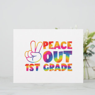 Tschüss Erste Klasse Tie-Dye Letzter Tag 1. Klasse Briefbogen