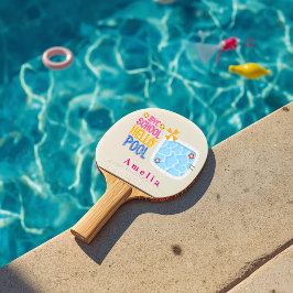 Tschüss Schule Hallo Pool Personalisiertes PingPon Tischtennis Schläger