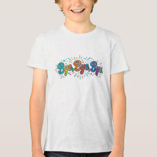 Tschüss, Tschüss, Tschüss. Retro-Pop-Kultur-T-Shir Tri-Blend Shirt