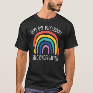 TSCHÜSS VORKLASSE HALLO KINDERGARTEN Schul Lehrer T-Shirt