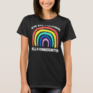 Tschüss Vorschule Hallo Kindergarten Lehrer Schüle T-Shirt
