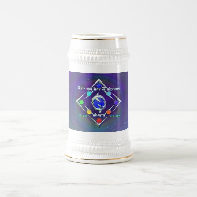 TSDS: Aus Leben und Liebe Logo blau und grün Bierglas (Mittel)