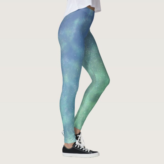 TSDS: Erde und Wasserelement Galaxie Leggings (Rechts)