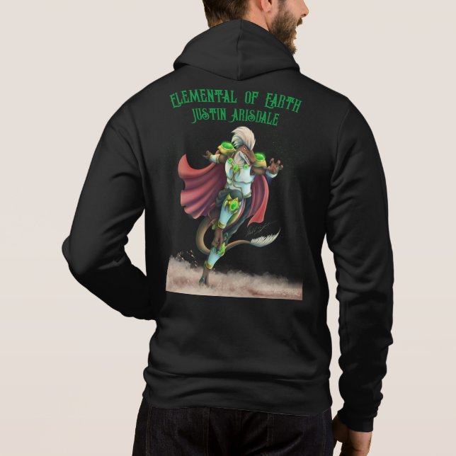 TSDS: Justin Arisdale deckt Art Solo Earth ab Hoodie (Rückseite)