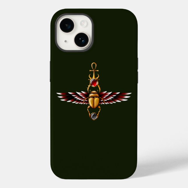 TSDS: Seth's Scarab Coat Graphic Case-Mate iPhone 14 Hülle (Rückseite)