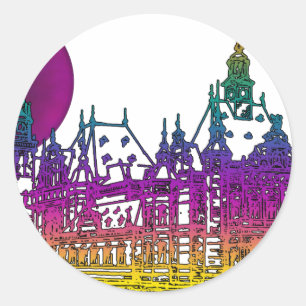 TSE 5 RUNDER AUFKLEBER