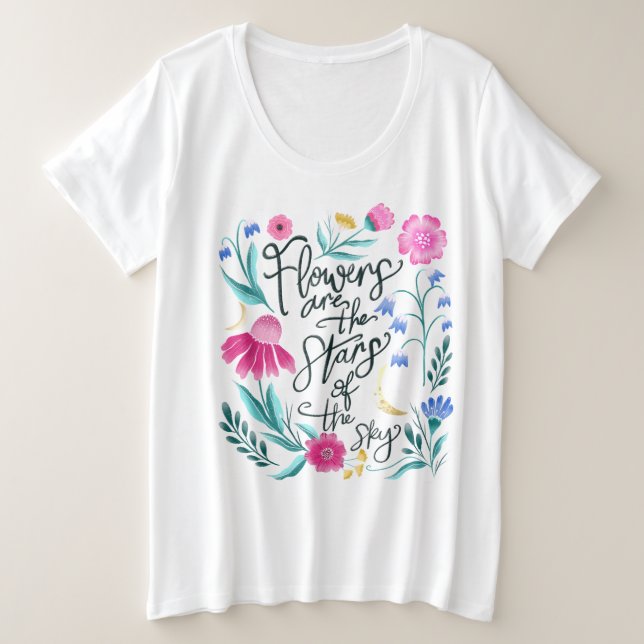 Tshirt à fleurs (Design devant)