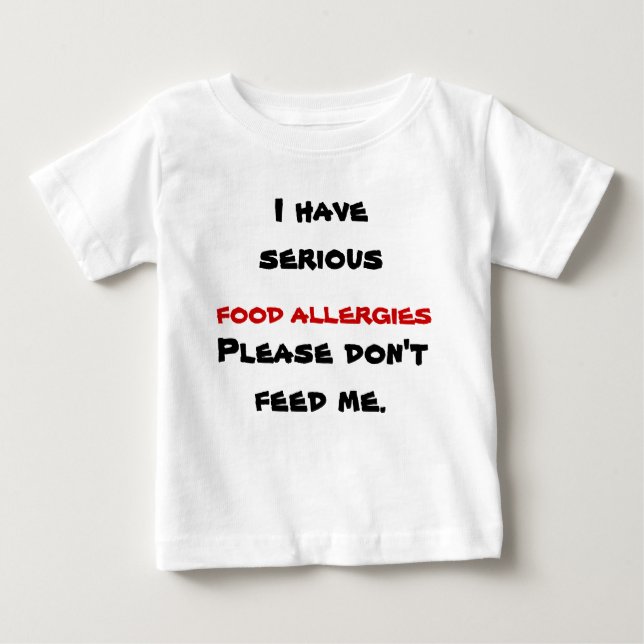 Tshirt Allergie alimentaire (Devant)