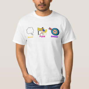 TSHIRT AVEC NE JAMAIS ABANDONNER EN ARRIÈRE