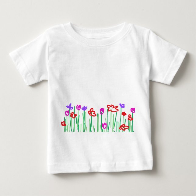 Tshirt Baby Flowers (Vorderseite)