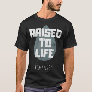 Tshirt Baptême Adulte Christian Bible Verse Élevée