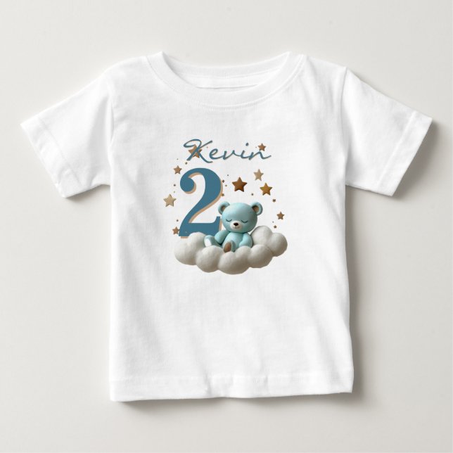tshirt bear birthday party (Devant)