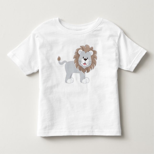 Tshirt bébé mignon Lion Toddler (Devant)