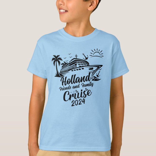 Tshirt de croisière pour enfants amis et famille (Devant)