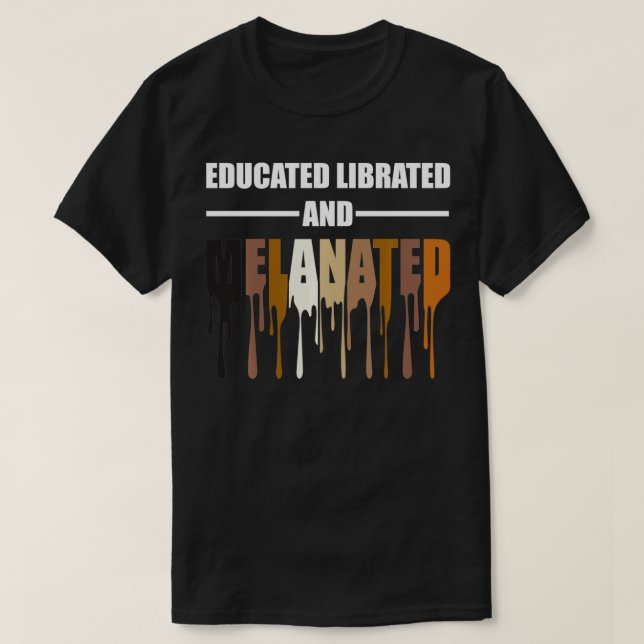 Tshirt de la Librairie melanated (Design devant)