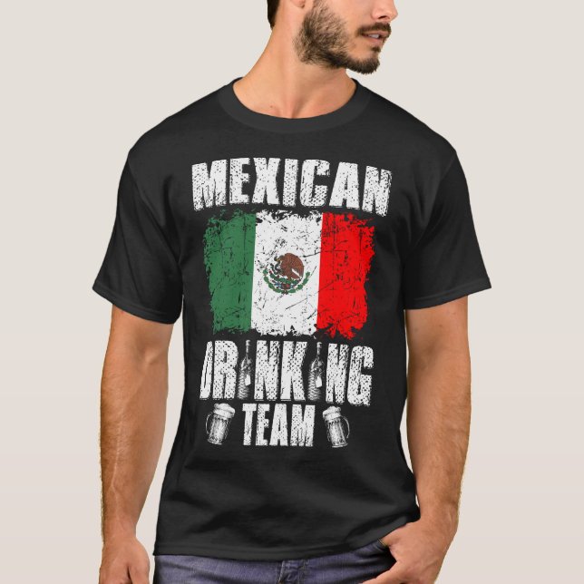 Tshirt de Noël de l'équipe de boisson mexicaine (Devant)