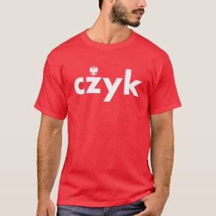 Tshirt de nom de famille polonais CZYK