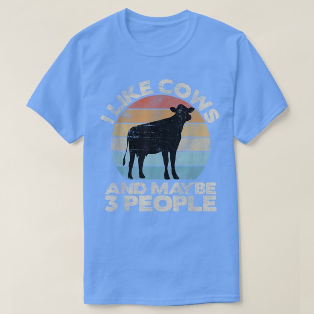 Tshirt de vache, Tee de vache rétro, Cadeau d'aman (Design devant)