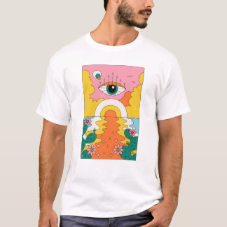 Tshirt désert psychédélique
