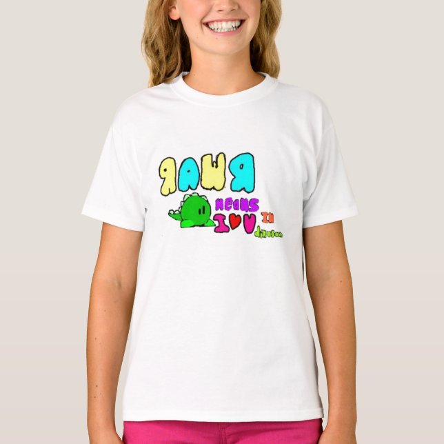 Tshirt dino RAWR (Devant)