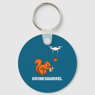 Tshirt Eichhörnchen Drohnenpilot Quadcopter-Bedien Schlüsselanhänger