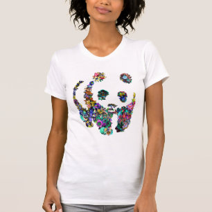 tshirt fleurs panda