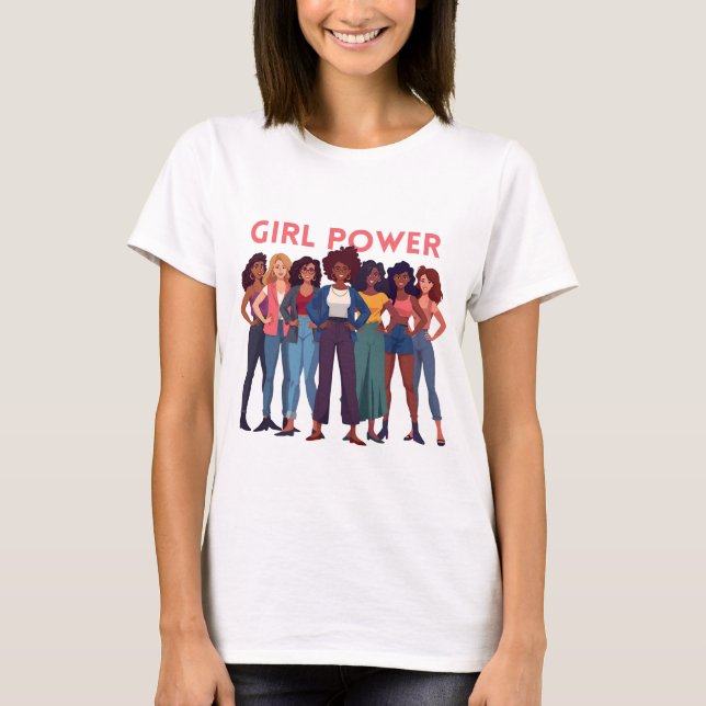 Tshirt Girl Power  (Devant)