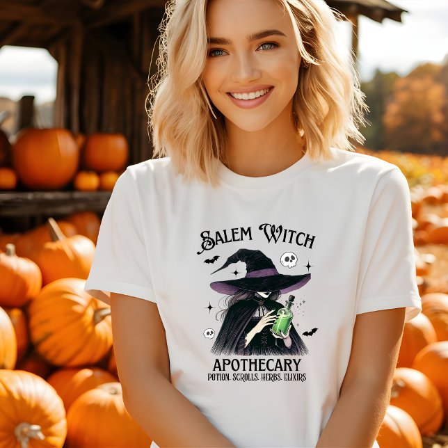 Tshirt Halloween vintage Apothecary sorcière (Créateur téléchargé)