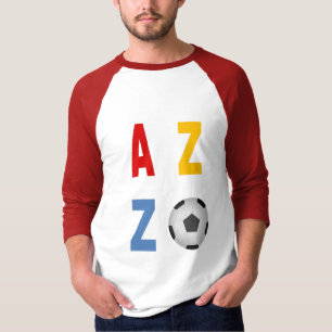 TShirt homme à manches raglan blanc rouge ARIZONA