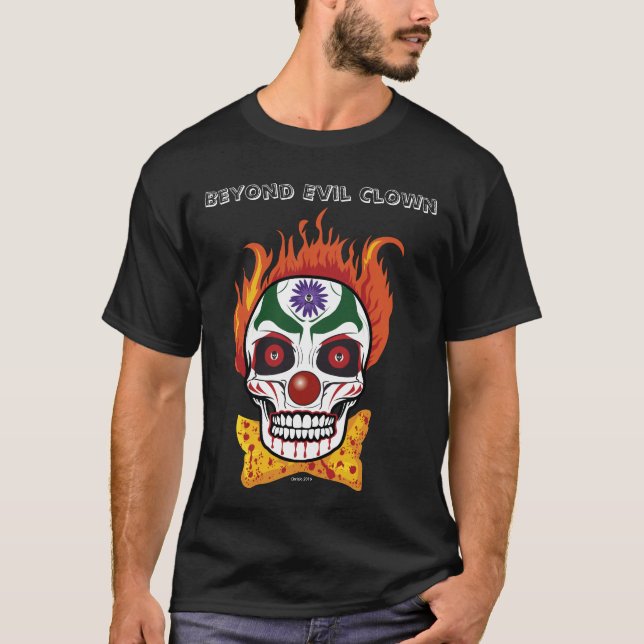 Tshirt homme démon crâne clown mal (Devant)