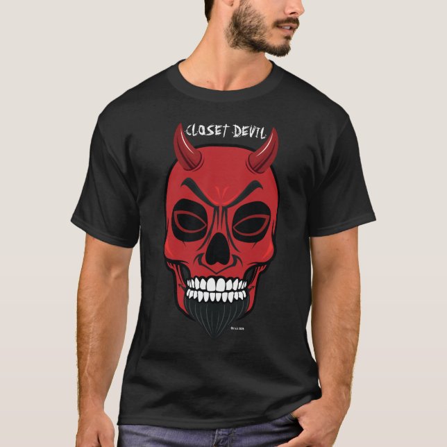 Tshirt homme démon mal (Devant)
