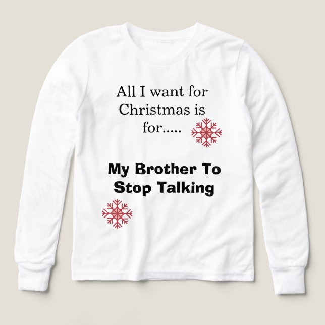 Tshirt Kids Long Sleeve - Funny Xmas (Design Vorderseite)