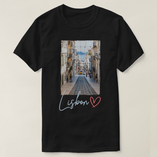 Tshirt Lisbonne, Chemise Lisbonne, Cadeau Lisbonne (Design devant)