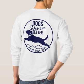 Tshirt long à manches unisex - logo de la marine