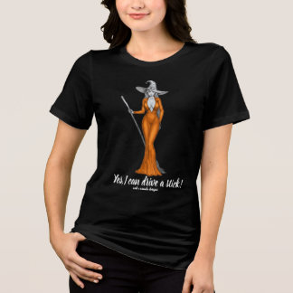 Tshirt noir Halloween jolie sorcière Drôle Dire