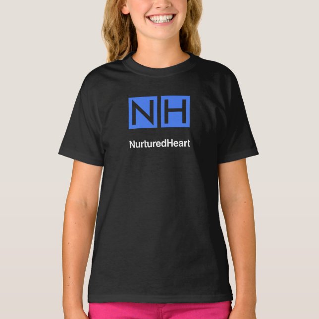 Tshirt noir NHI Kids avec logo (Devant)