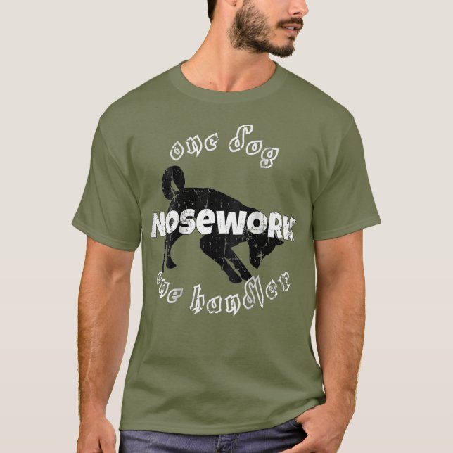 Tshirt Nosework Un chien Un seul gestionnaire_1 (Devant)