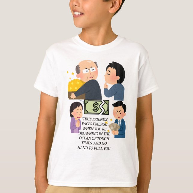 Tshirt , pas d'argent pas de relation,pas d'amis,r (Devant)