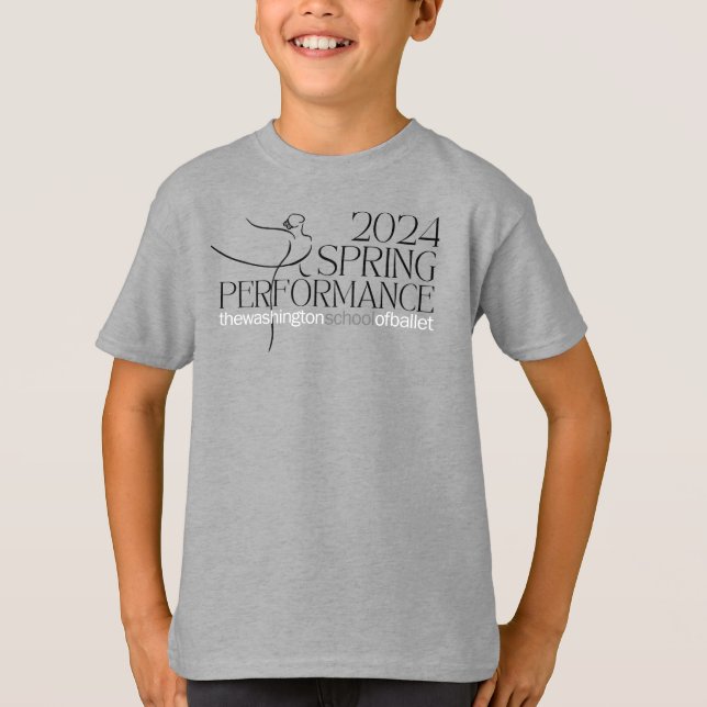 Tshirt pour enfants de performance printemps 2024 (Devant)