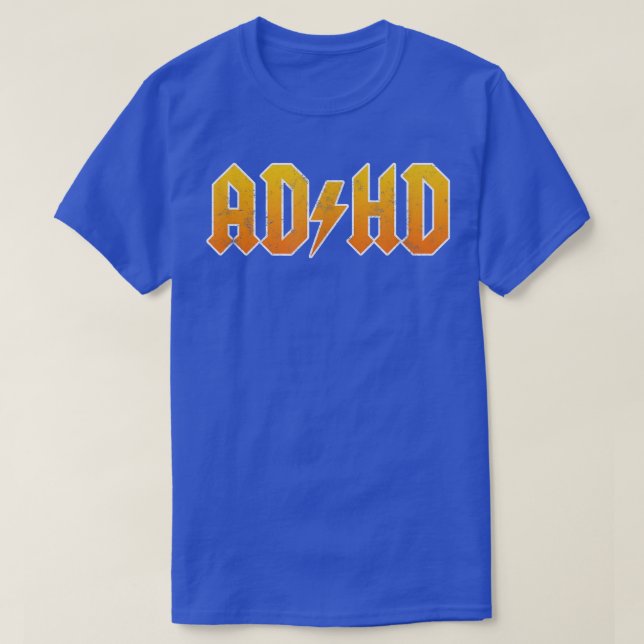 Tshirt Rocker ADHD pour hommes, femmes et enfants (Design devant)
