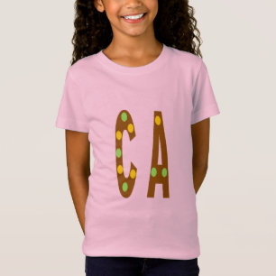 Tshirt rose Jersey fin SCHOKOLADE BONBONS CALIFORN