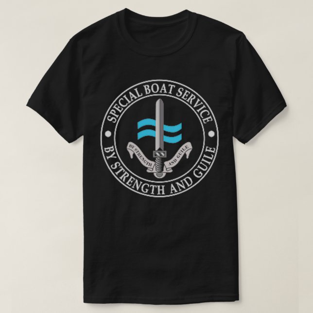 Tshirt SBS du service spécial bateau britannique (Design devant)