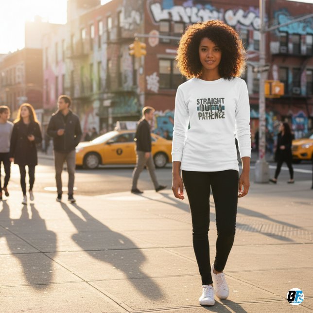 Tshirts amusants, Straight Outta Patience (Créateur téléchargé)