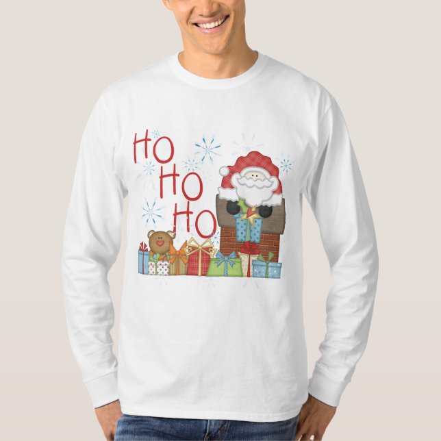 Tshirts et cadeaux père Noël Ho Ho Ho (Devant)