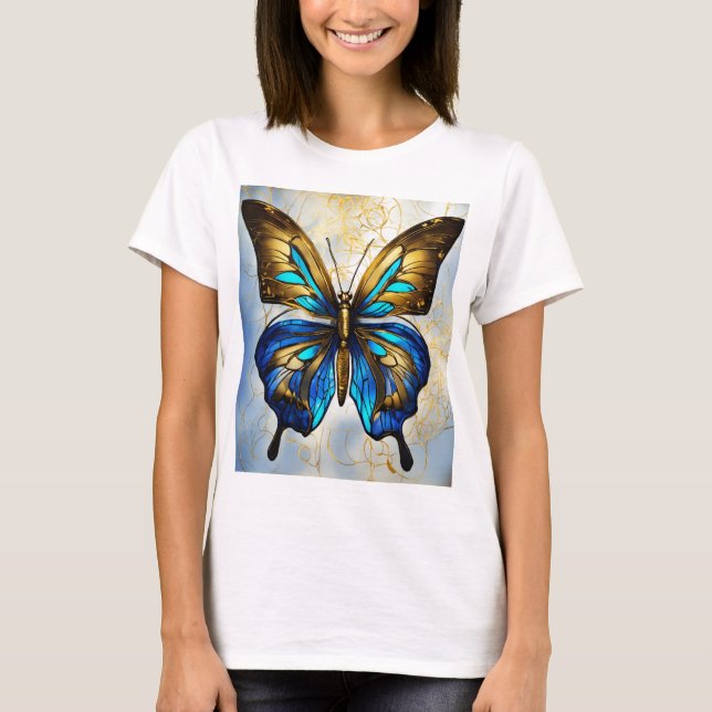 Tshirts Papillon imprimés pour filles (Devant)